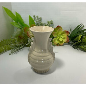 Vintage Off White Art Deco Style Bud Vase